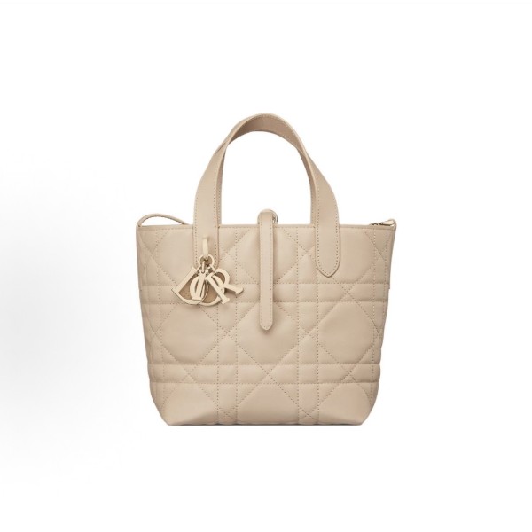 DIOR Toujours basket bag single shoulder crossbody bag handbag, small size for women rose beige